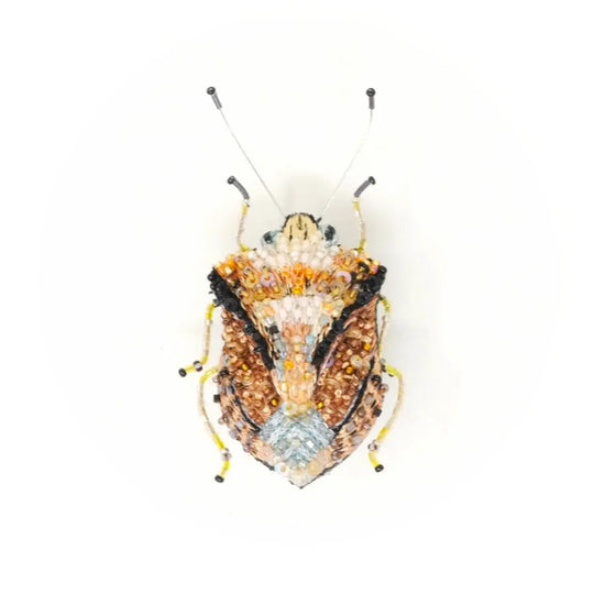 brooch pin - european shield bug by trovelore