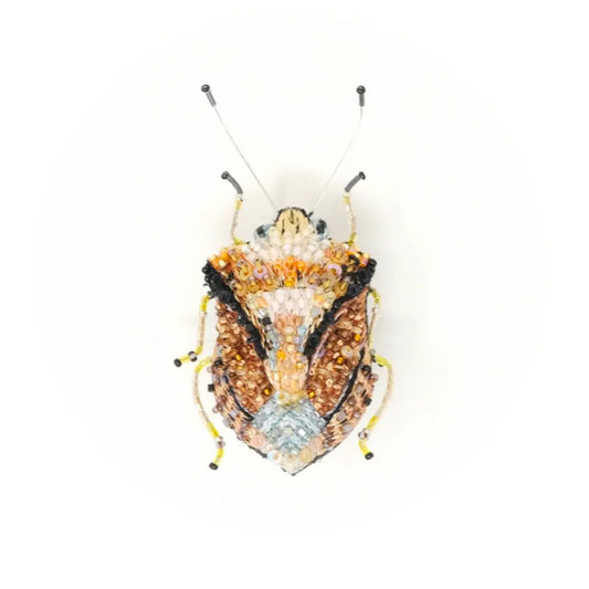 brooch pin - european shield bug by trovelore