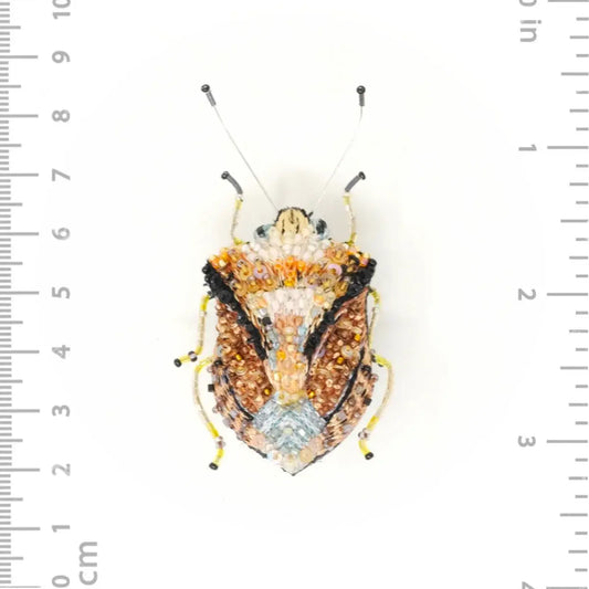 brooch pin - european shield bug by trovelore
