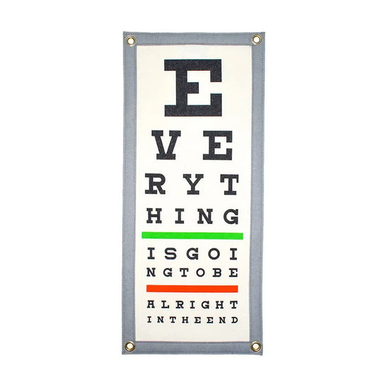 banner - camp flag - eye chart by oxford pennant