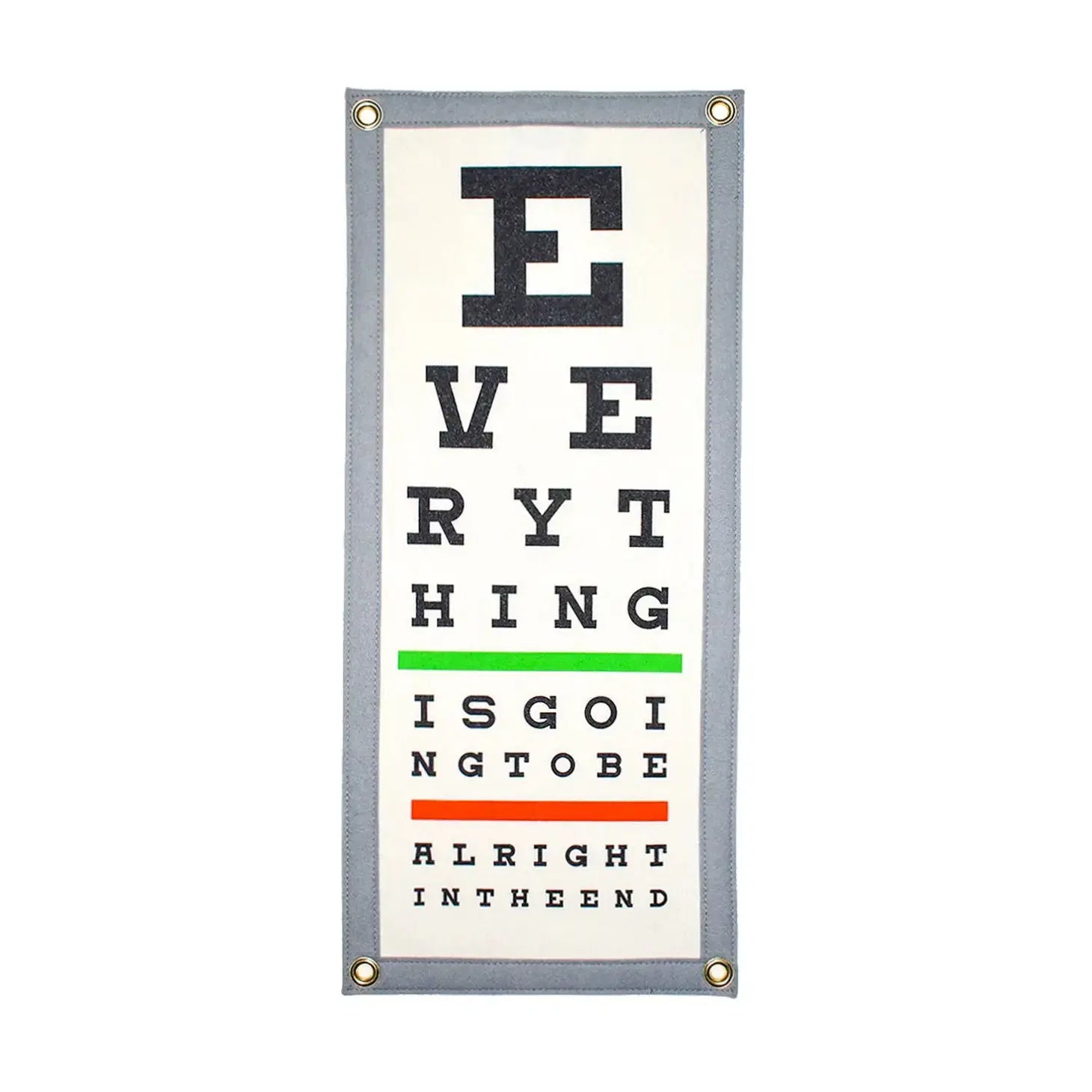banner - camp flag - eye chart by oxford pennant