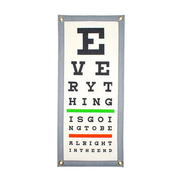 banner - camp flag - eye chart by oxford pennant