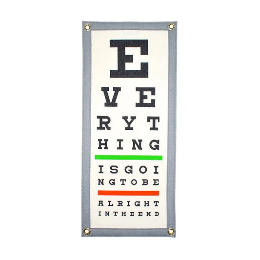 banner - camp flag - eye chart by oxford pennant