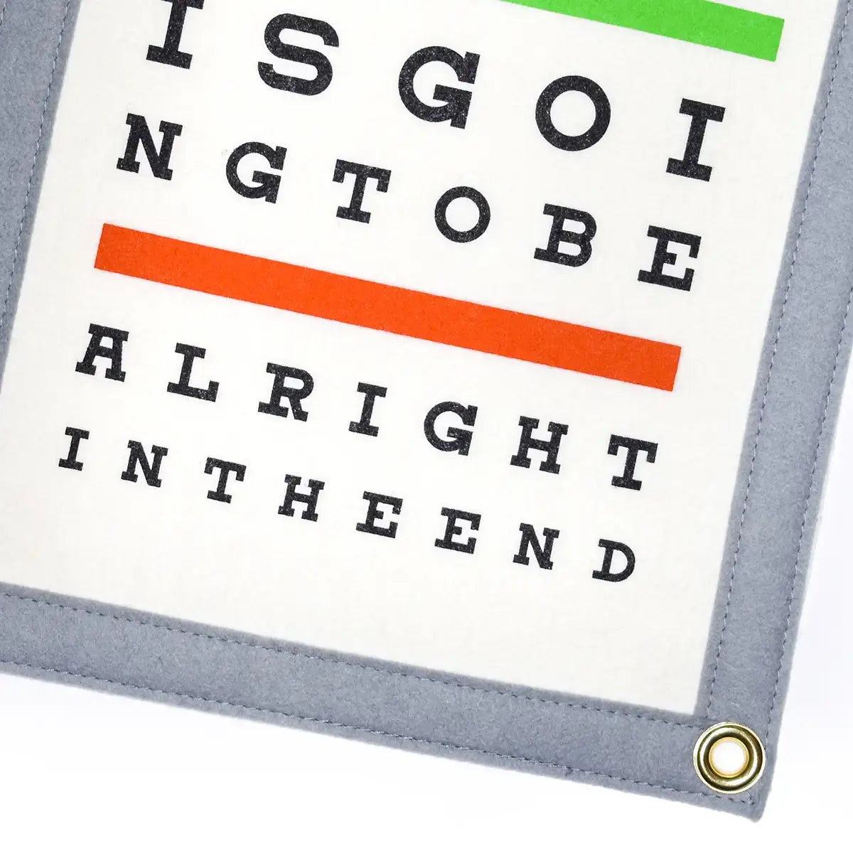 banner - camp flag - eye chart by oxford pennant