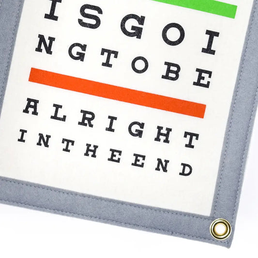 banner - camp flag - eye chart by oxford pennant
