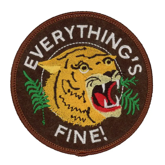 patch - iron-on - everything's fine! by patch ya later