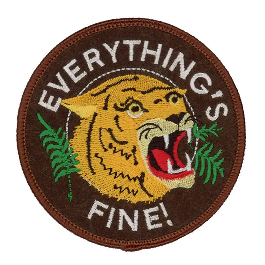 patch - iron-on - everything's fine! by patch ya later
