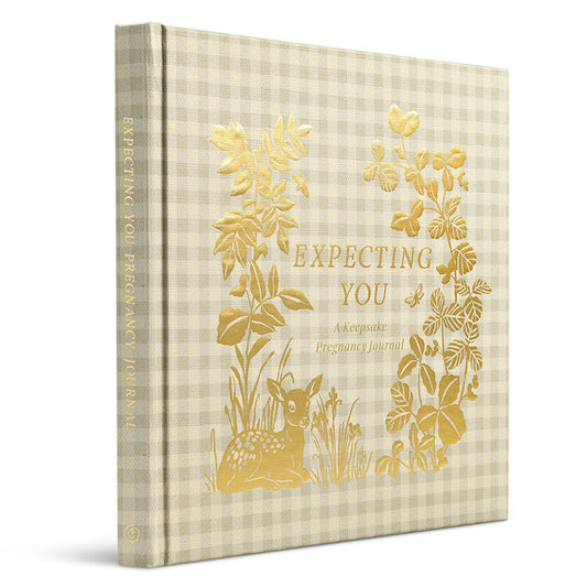 book - keepsake pregnancy journal - expecting you by compendium