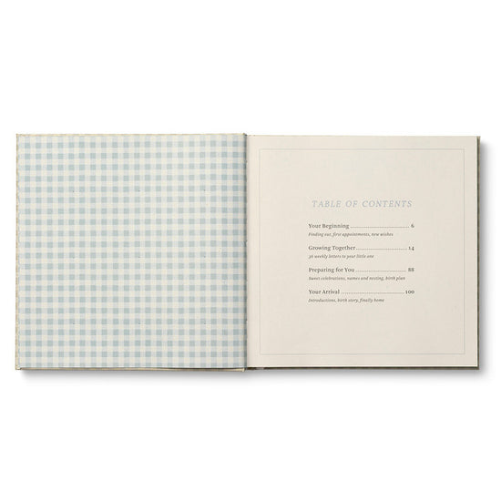 book - keepsake pregnancy journal - expecting you by compendium