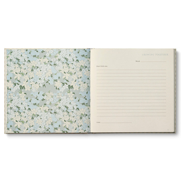 book - keepsake pregnancy journal - expecting you by compendium