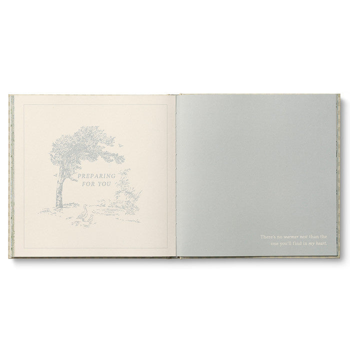 book - keepsake pregnancy journal - expecting you by compendium