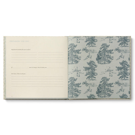book - keepsake pregnancy journal - expecting you by compendium