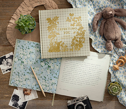 book - keepsake pregnancy journal - expecting you by compendium
