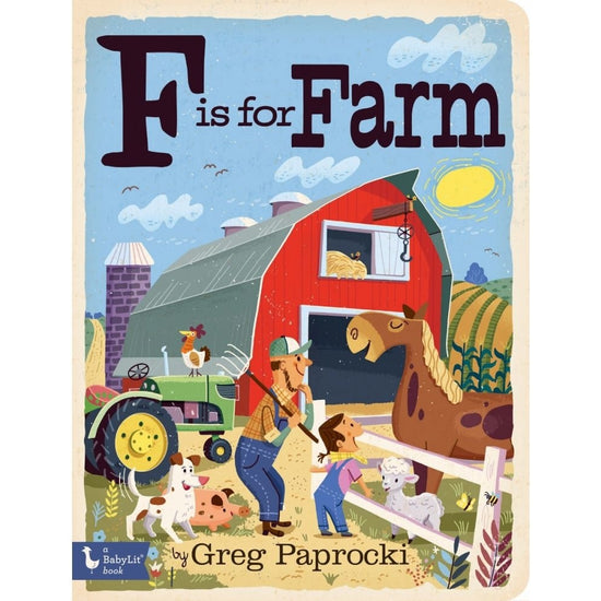 board book - babylit alphabet - f is for farm by gibbs smith