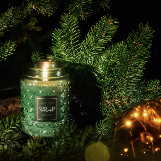 candle - noble fir garland by voluspa