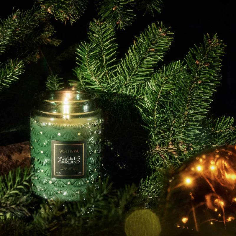 candle - noble fir garland by voluspa