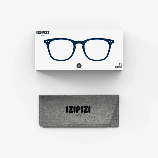 glasses readers - #e trapezoid - navy by izipizi