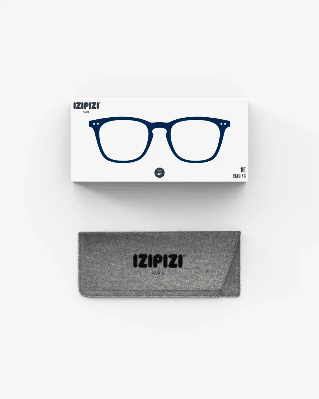glasses readers - #e trapezoid - navy by izipizi