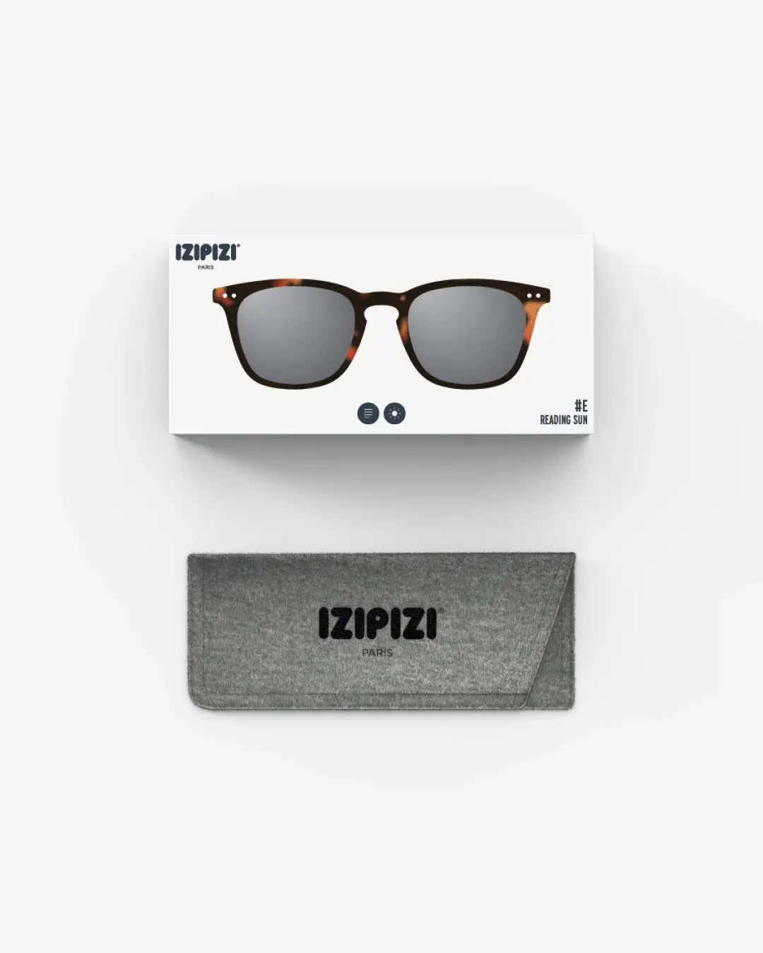 sunglasses readers - #e trapezoid - tortoise by izipizi
