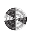 Art Print|Plenty Feelings Wheel|8x8|B/W