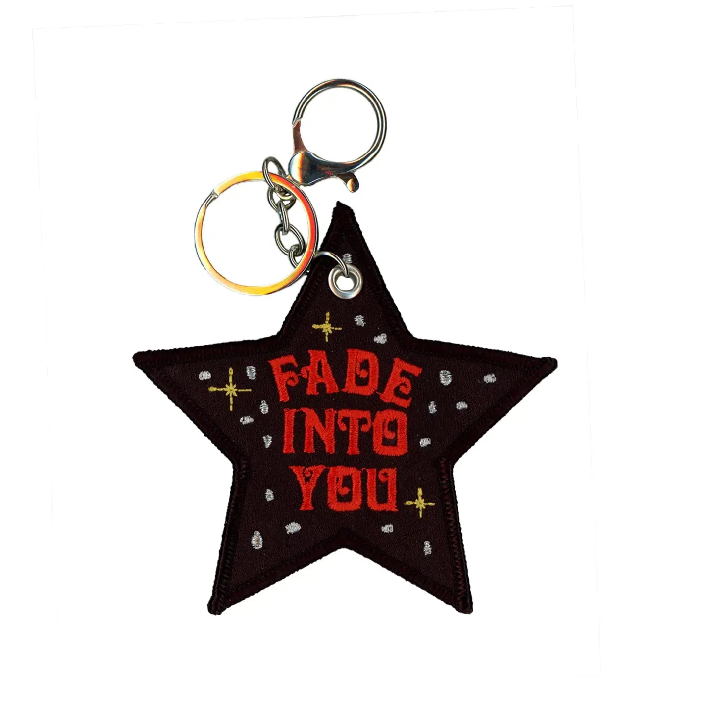 bag charm - embroidered - fade into you (sun/moon) by patch ya later