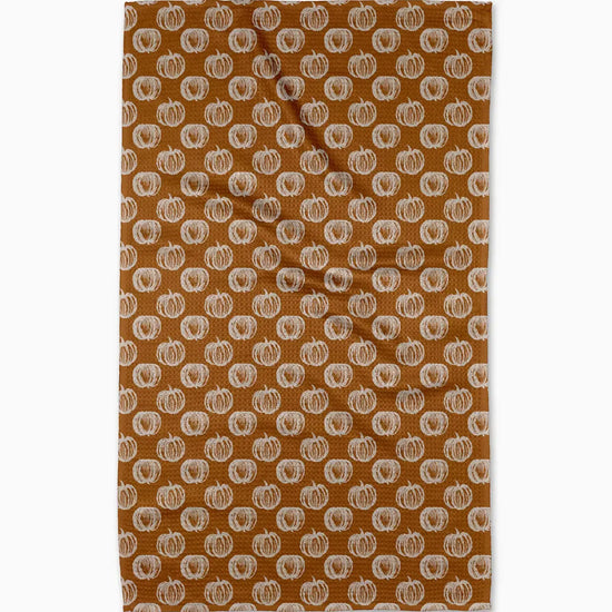tea towel - microfiber autumn - fall bounty pumpkins by geometry house