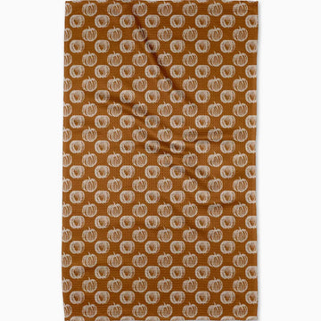 tea towel - microfiber autumn - fall bounty pumpkins by geometry house