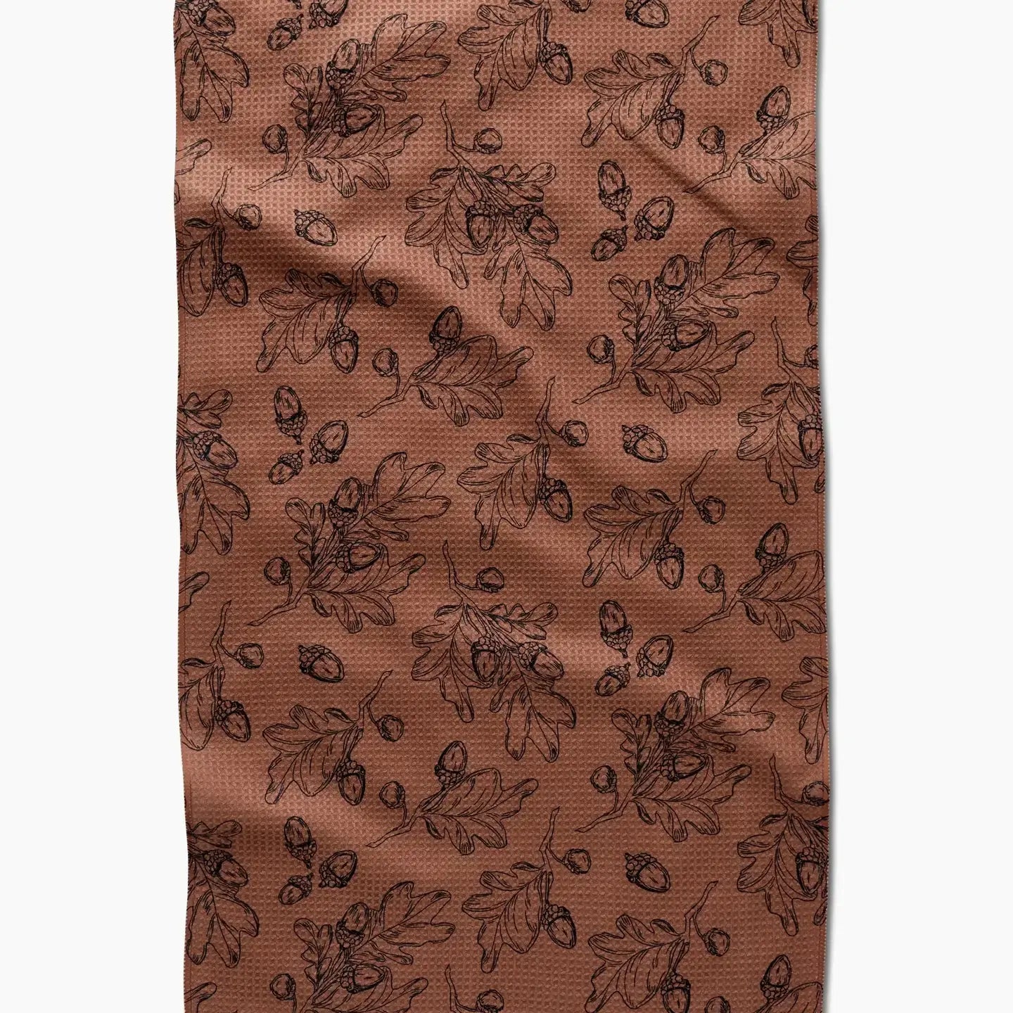 tea towel - microfiber autumn - acorn foliage by geometry house
