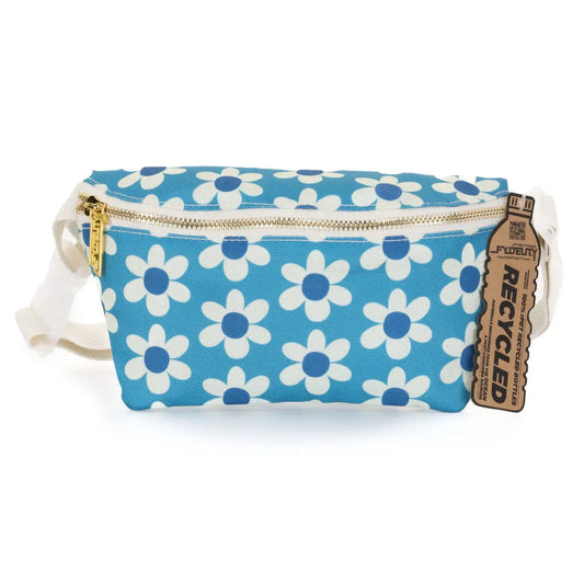 bag - fanny pack slim recycled - daisy blue by fydelity