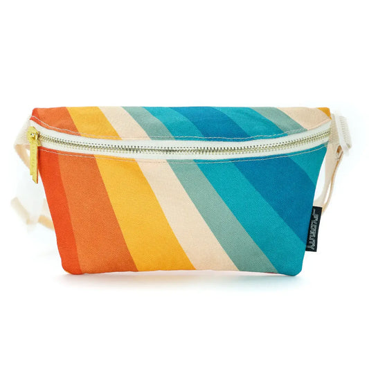 bag - fanny pack slim recycled - retro rainbow by fydelity