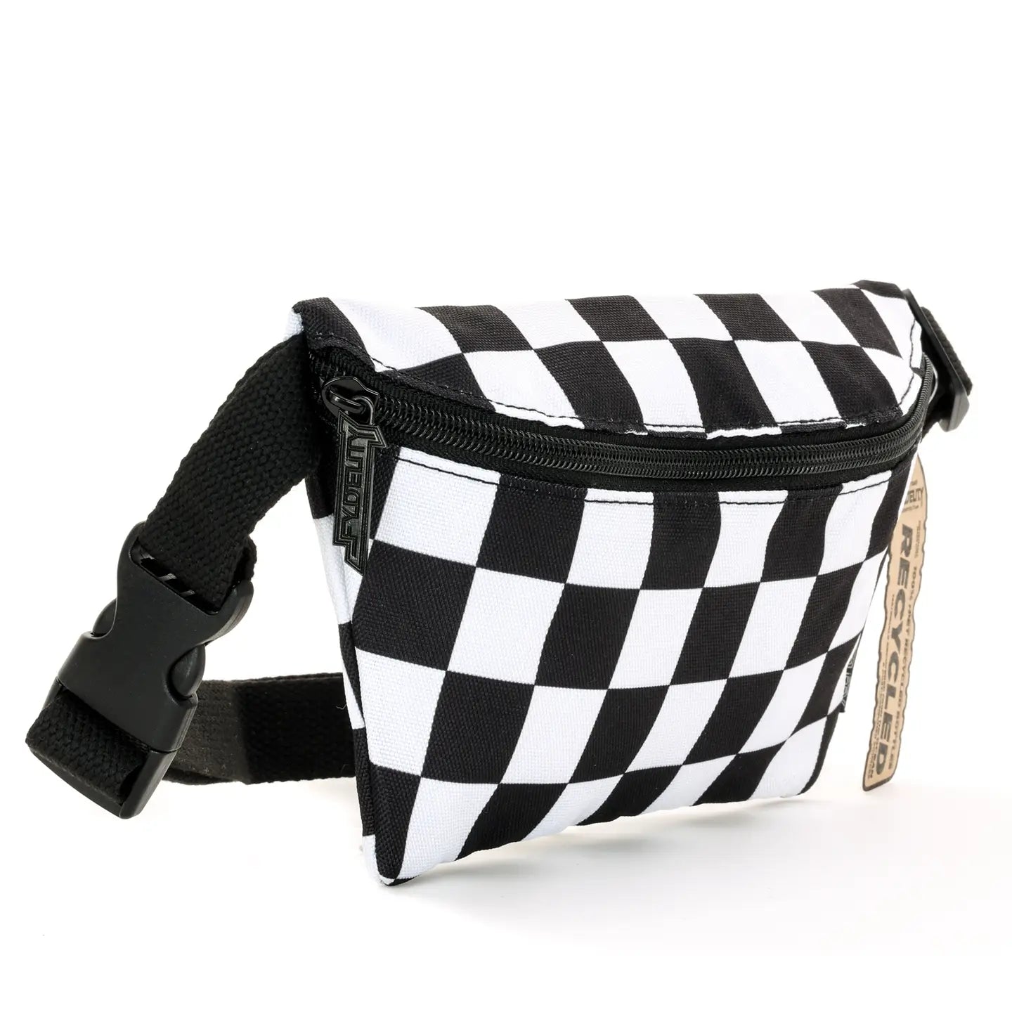 bag - fanny pack slim recycled - checker xl by fydelity