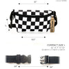 bag - fanny pack slim recycled - checker xl by fydelity