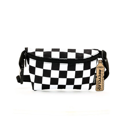 bag - fanny pack slim recycled - checker xl by fydelity