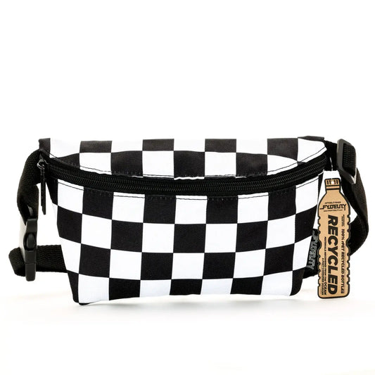 bag - fanny pack slim recycled - checker xl by fydelity