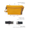 bag - fanny pack ultra-slim recycled - mustard by fydelity