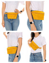 bag - fanny pack ultra-slim recycled - mustard by fydelity