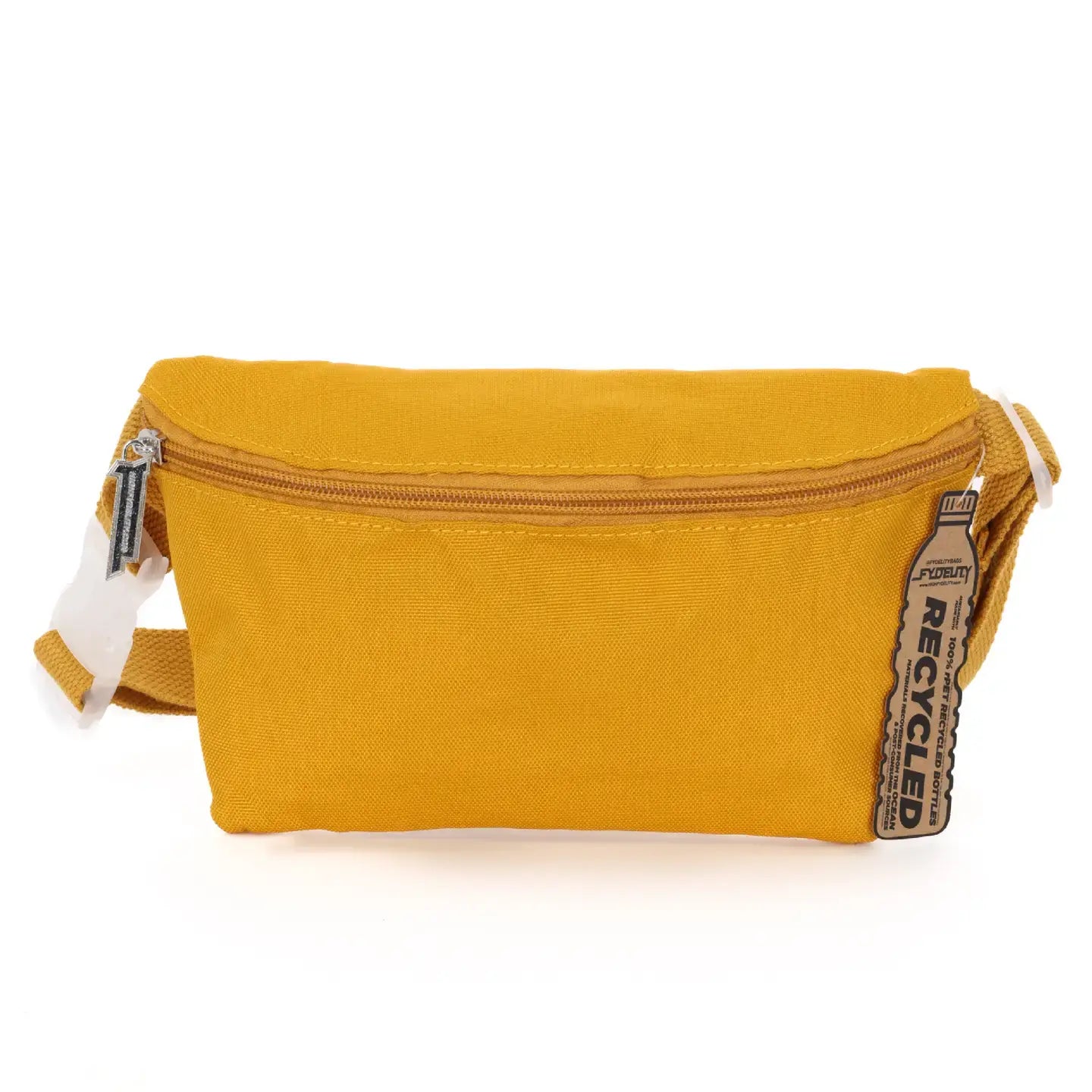 bag - fanny pack ultra-slim recycled - mustard by fydelity