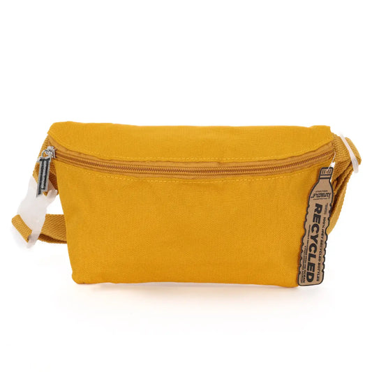 bag - fanny pack ultra-slim recycled - mustard by fydelity