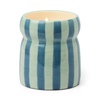 Candle | Cabana Stripe | Blue/Navy - Warm Cider