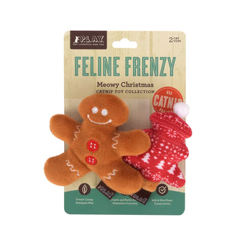cat toy - feline frenzy catnip - meowy christmas (gingerbread/tree) by p.l.a.y.