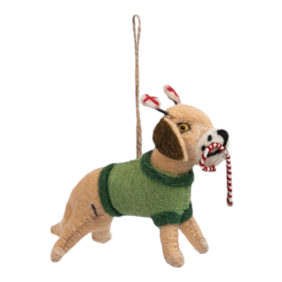 ornament - felt dog - beagle by creative co-op