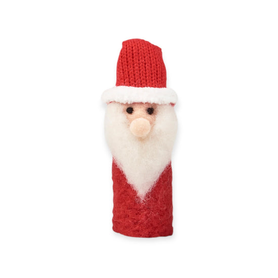 finger puppet - santa claus by primitives by kathy