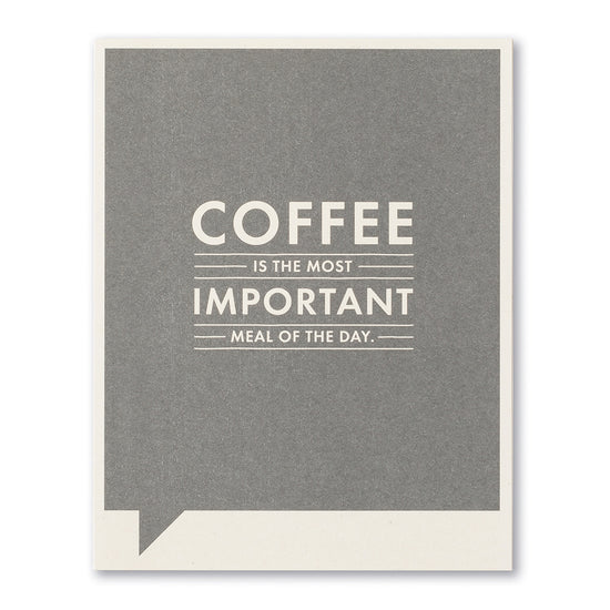 card - funny - coffee most important meal by compendium