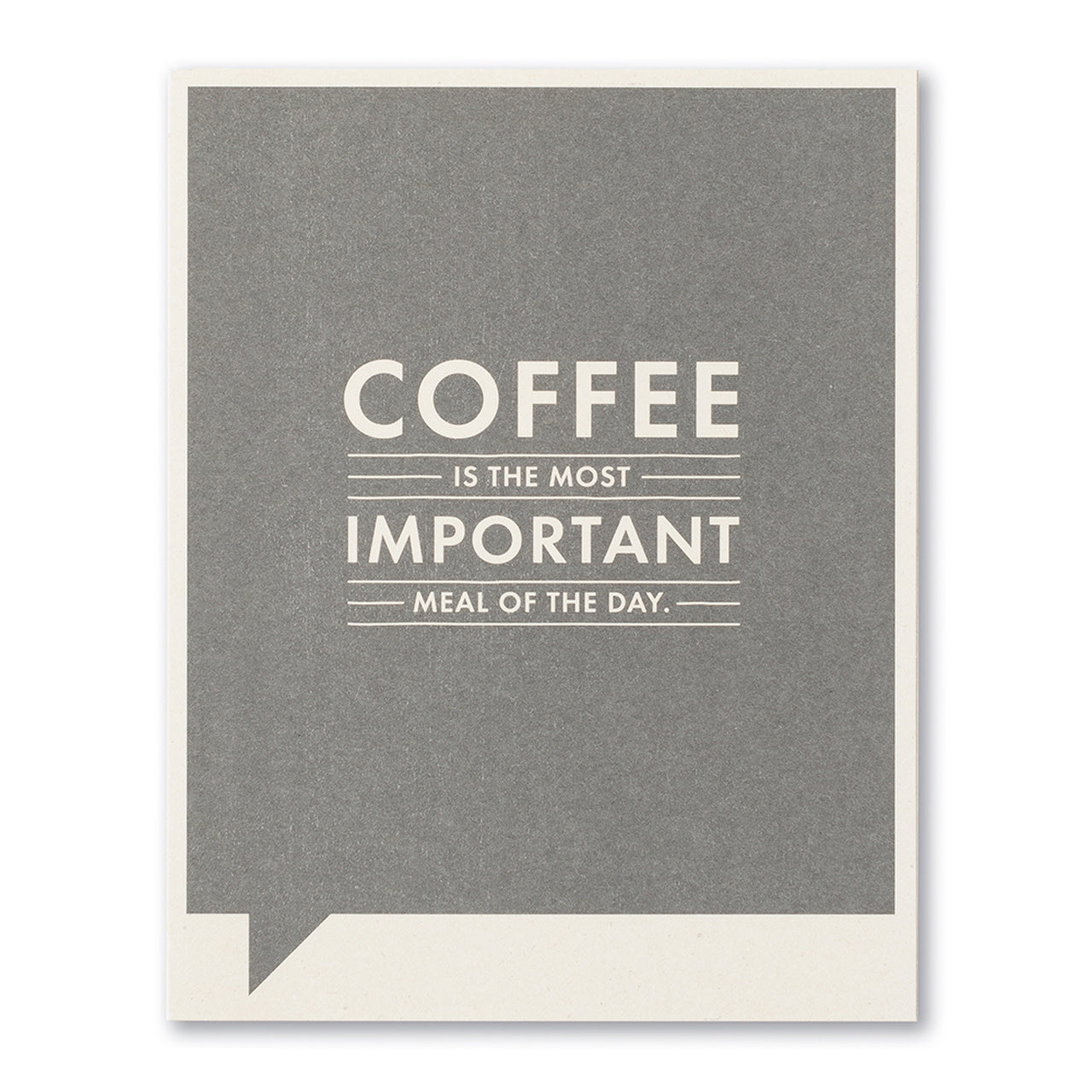 card - funny - coffee most important meal by compendium
