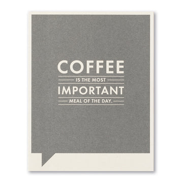 card - funny - coffee most important meal by compendium