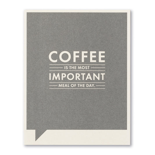card - funny - coffee most important meal by compendium
