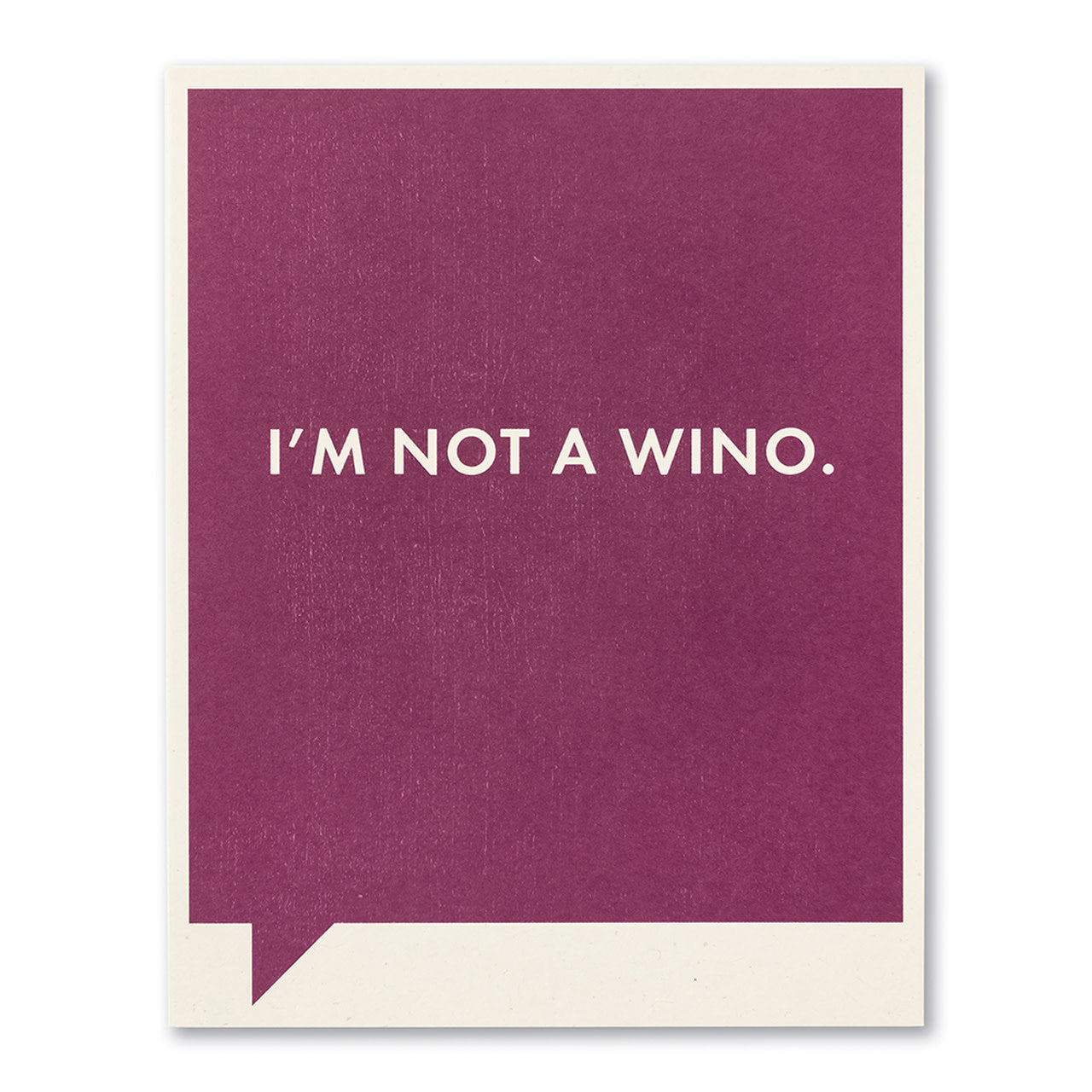card - funny - not a wino by compendium