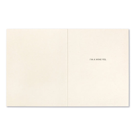 card - funny - not a wino by compendium