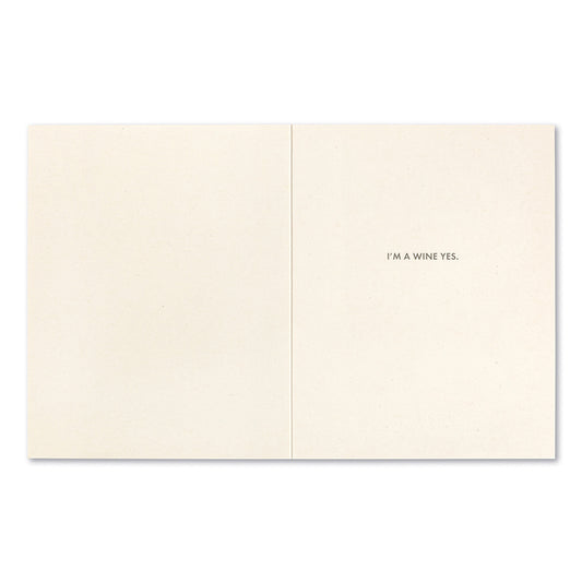 card - funny - not a wino by compendium