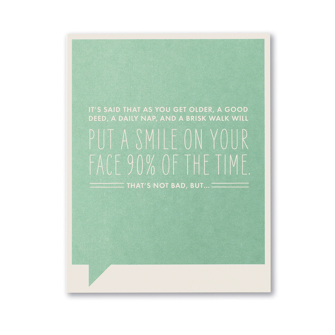 card - funny - smile on your face by compendium